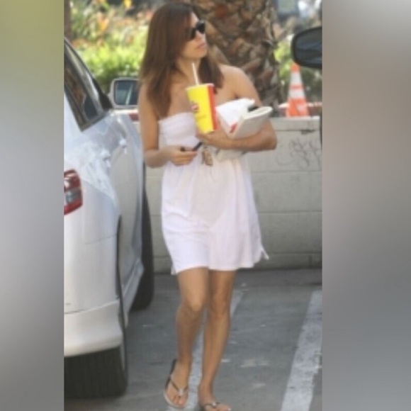 Rare Vintage Juicy Couture terrycloth smocked strapless babydoll dress, small - Picture 13 of 14